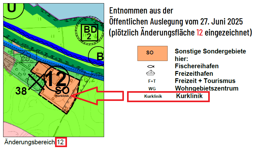Öffentliche Auslegung auf der Webseite